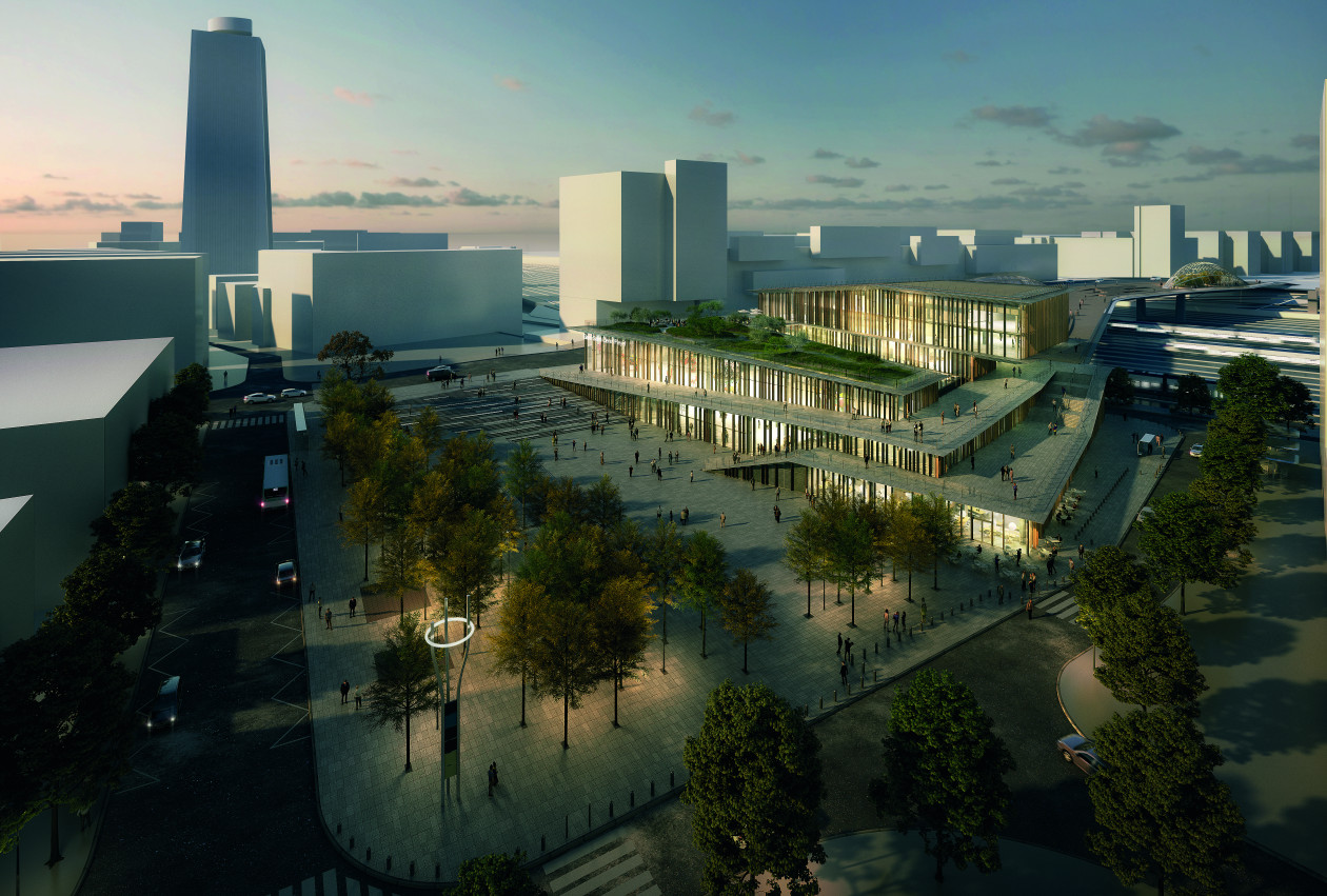 perspective de la future gare Saint-Denis Pleyel