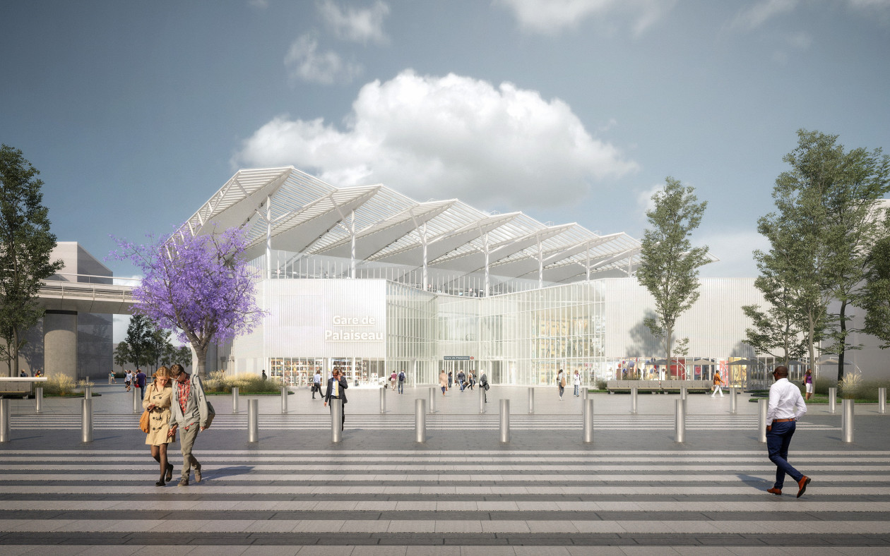 Perspective de la future gare Palaiseau