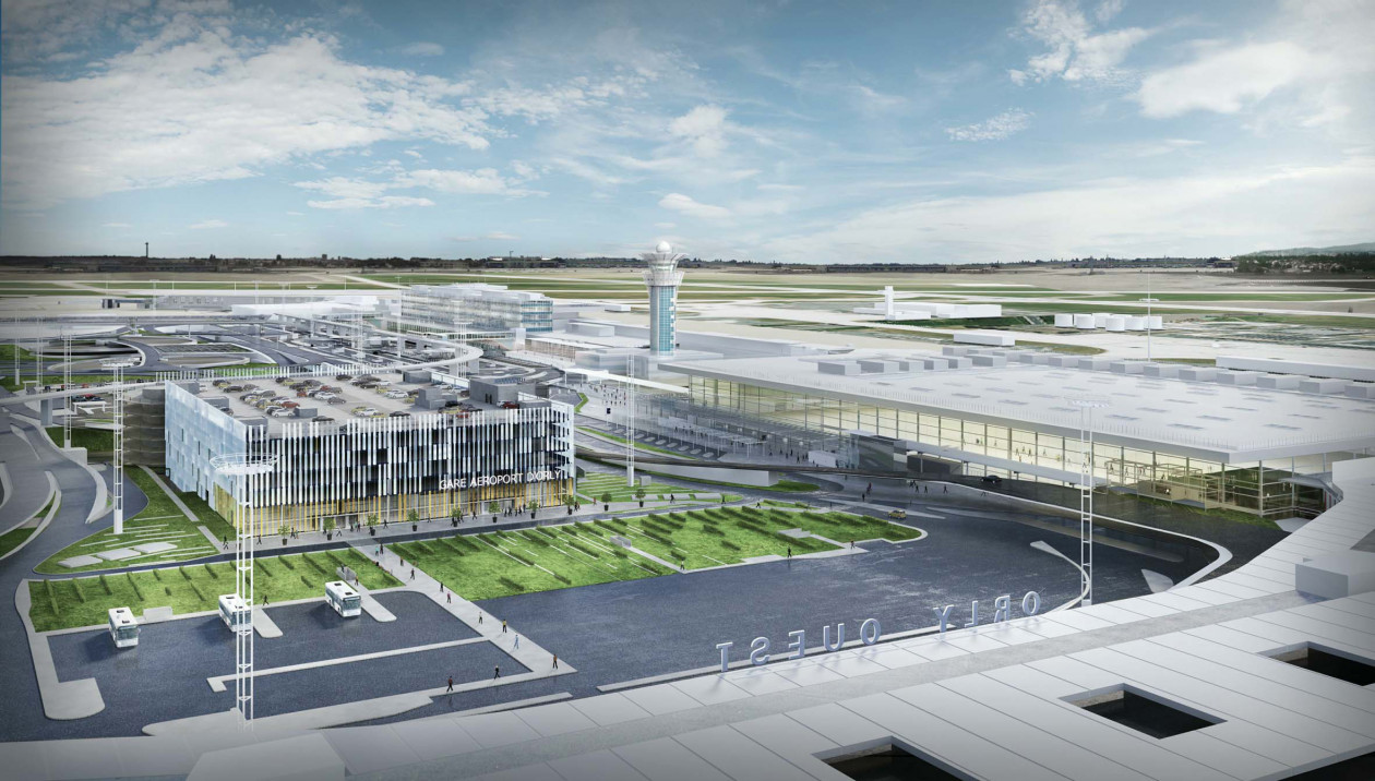 Perspective de la future gare Aéroport d’Orly 