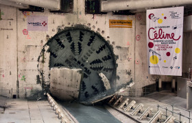 Percement du tunnelier Céline à Massy Opéra